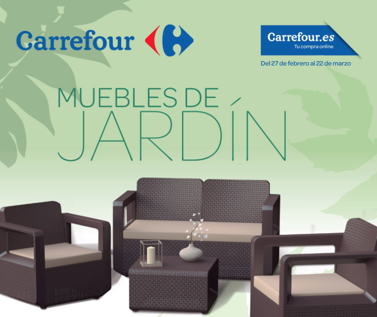 pétalo profundo brillante Especial muebles de jardín en Carrefour - CC Puerta de Alicante